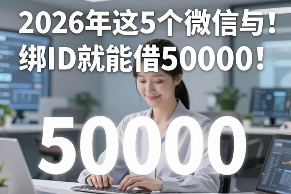 绑ID借款的口子速存!2026年这5个微信公众号,绑ID就能借50000