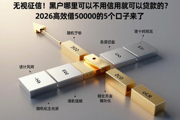 无视征信！黑户哪里可以不用信用就可以贷款的？2026高效借50000的5个口子来了