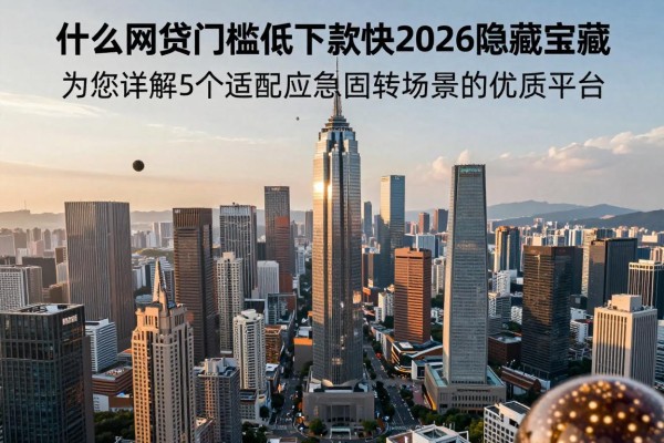 什么网贷门槛低下款快2026隐藏宝藏!为您详解5个适配应急周转场景的优质平台