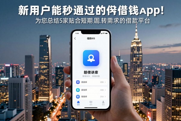 新用户能秒通过的借钱app2026年已经验证过!为您总结5家贴合短期周转需求的借款平台