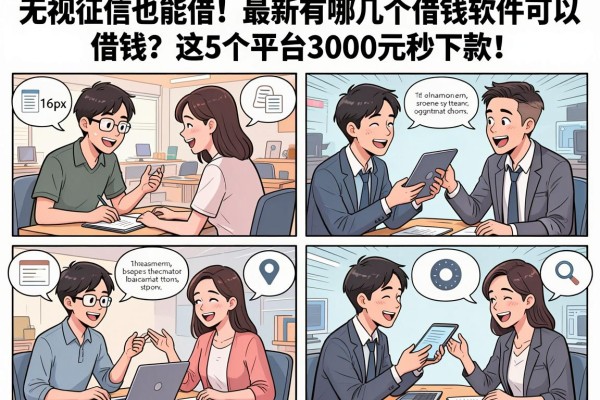 无视征信也能借！最新有哪几个借钱软件可以借钱？这5个平台3000元秒下款