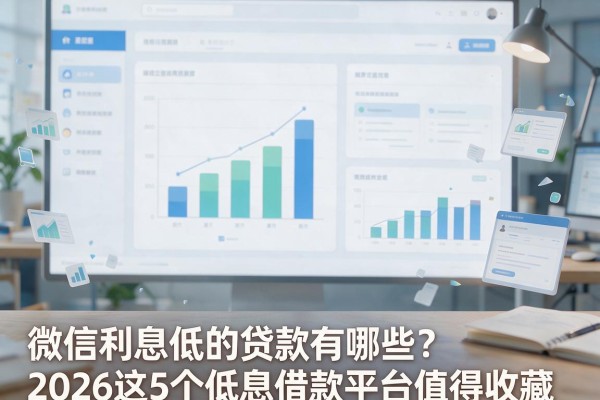 微信利息低的贷款有哪些?2026这5个低息借款平台值得收藏
