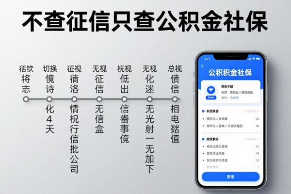 不查征信只查公积金社保,叙述这几家无视征信公积金社保借钱能下款app