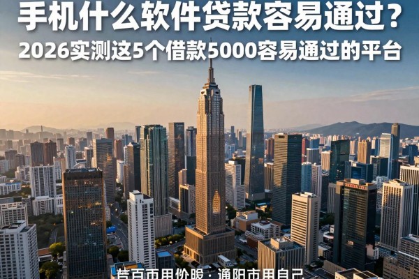 急需用钱必看!手机什么软件贷款容易通过?2026实测这5个借款5000容易通过的平台