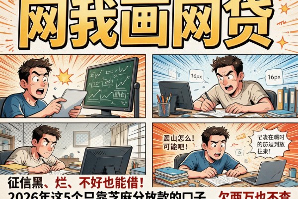 征信黑、烂、不好也能借!2026年这5个只靠芝麻分放款的口子,欠两万也不查