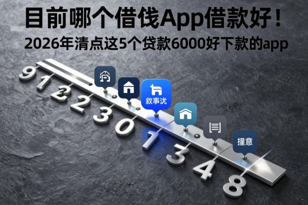 目前哪个借钱app借款好!2026年清点这5个贷款6000好下款的app
