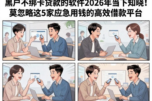 黑户不绑卡贷款的软件2026年当下知晓!莫忽略这5家应急用钱的高效借款平台