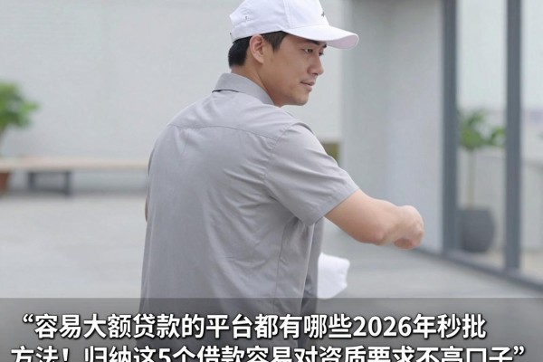 容易大额贷款的平台都有哪些2026年秒批方法!归纳这5个借款容易对资质要求不高口子