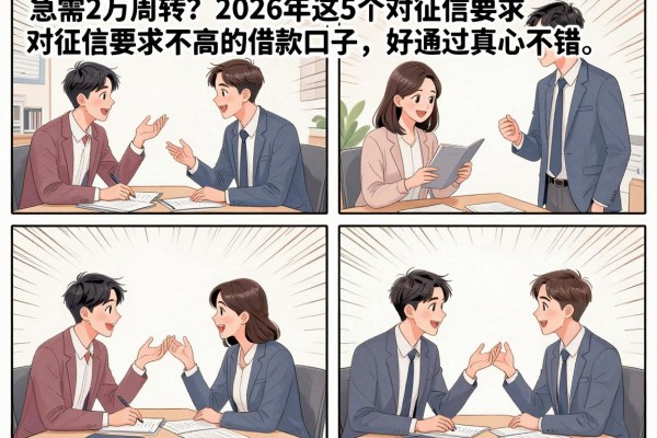 急需2万周转?2026年这5个对征信要求不高的借款口子,好通过真心不错