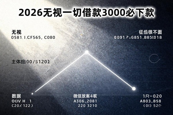 2026无视一切借款3000必下款,顺便挑选这5个2026贷款3000必下款对征信要求不高微信放款软件