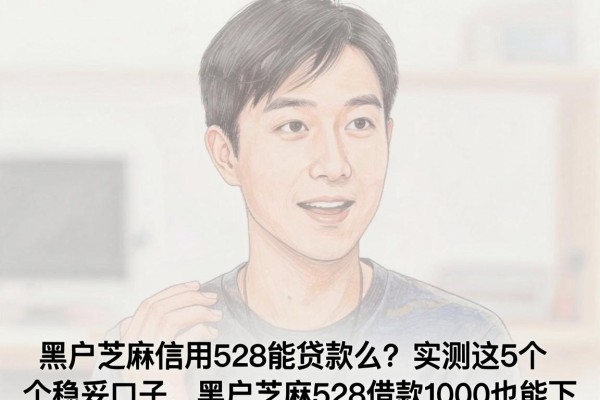 黑户芝麻信用528能贷款么?实测这5个稳妥口子,黑户芝麻528借款1000也能下