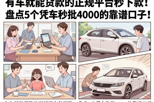 有车就能贷款的正规平台秒下款!盘点5个凭车秒批4000的靠谱口子