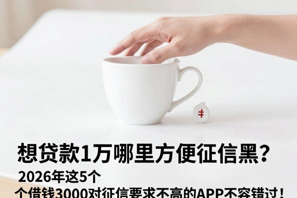 想贷款1万哪里方便征信黑？2026年这5个借钱3000对征信要求不高的APP不容错过