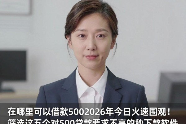 在哪里可以借款5002026年今日火速围观!筛选这五个对500贷款要求不高的秒下款软件