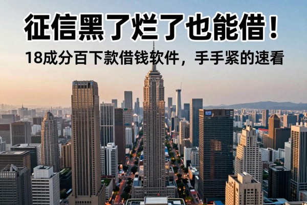 征信黑了烂了也能借!18个百分百下款借钱软件,手头紧的速看