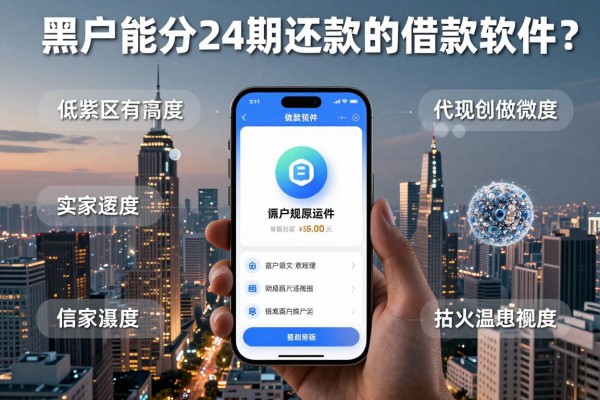 适合黑户能分24期还款的借款软件到底有哪些?