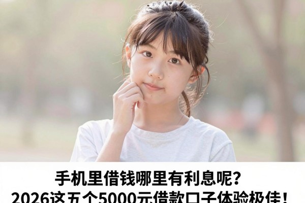 手机里借钱哪里有利息呢?2026这五个5000元借款口子体验极佳!