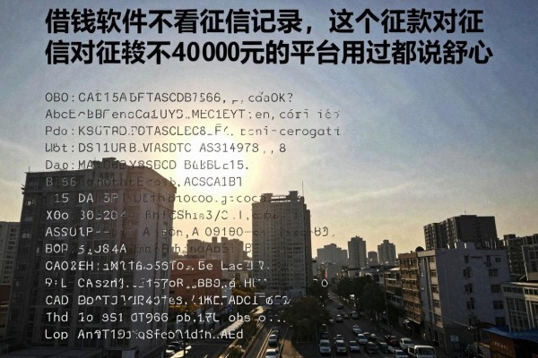 借钱软件不看征信记录,这五个贷款对征信要求不高4000元的平台用过都说舒心