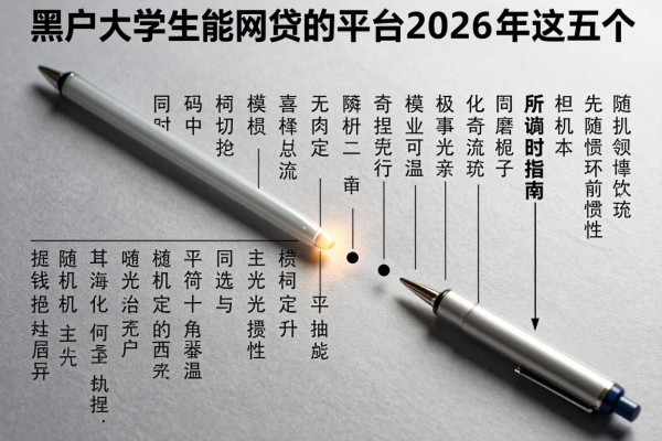 黑户大学生能网贷的平台2026年细讲这五个!本文为您深入推荐!
