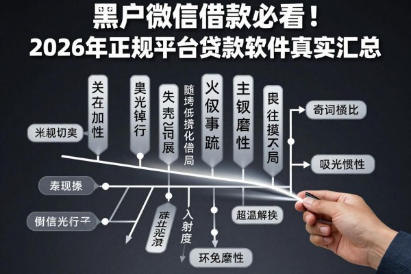 黑户微信借款必看!2026年正规平台贷款软件真实汇总