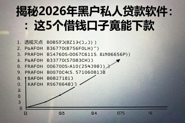 揭秘2026年黑户私人贷款软件:这5个借钱口子竟能下款