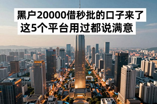 适合黑户2000借钱秒批的口子来了,这5个平台用过都说满意
