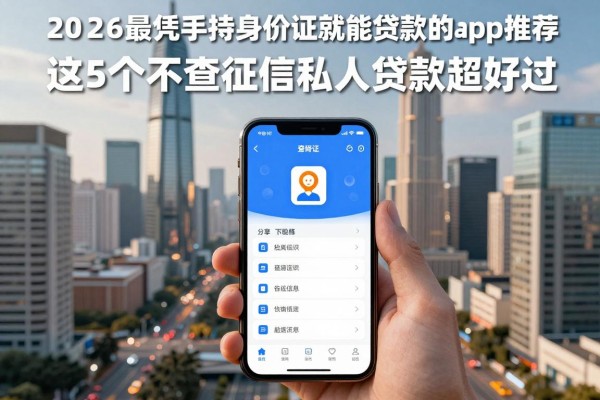 手持身份证秒下款!2026最新凭手持身份证就能贷款的app推荐,这5个不查征信私人贷款超好过