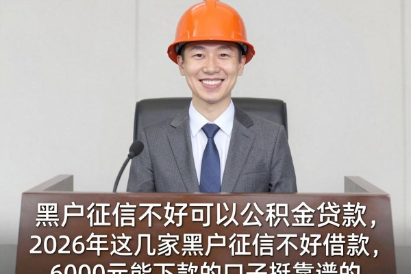 黑户征信不好可以公积金贷款,2026年这几家黑户征信不好借款6000元能下款的口子挺靠谱的