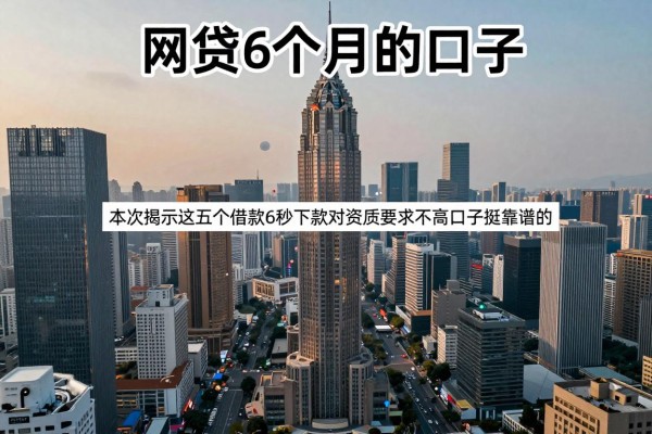 网贷6个月的口子,本次揭示这五个借款6秒下款对资质要求不高口子挺靠谱的