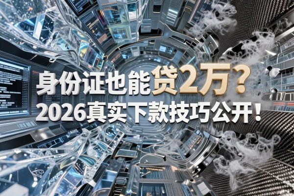 身份证也能贷2万？2026真实下款技巧公开，这5个APP凭身份证就能借到两万