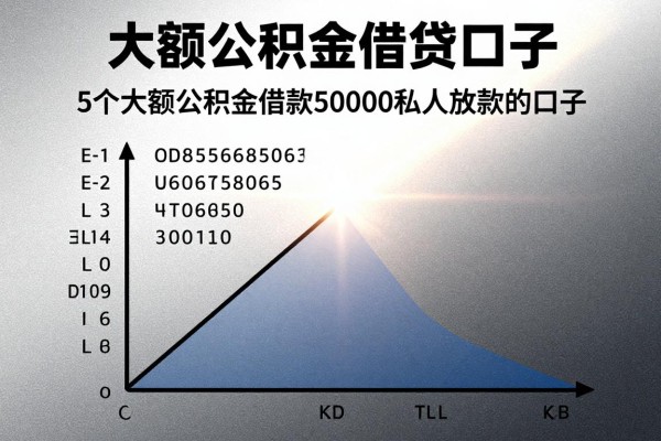 大额公积金借贷口子，同时推荐5个大额公积金借款50000私人放款的口子