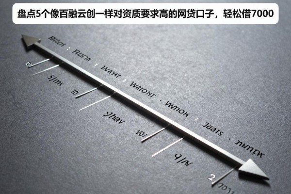 盘点5个像百融云创一样对资质要求不高的网贷口子,轻松借7000