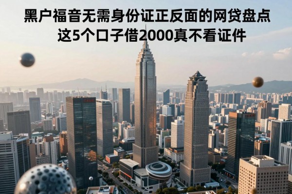 黑户福音!2026年无需身份证正反面的网贷盘点,这5个口子借2000真不看证件