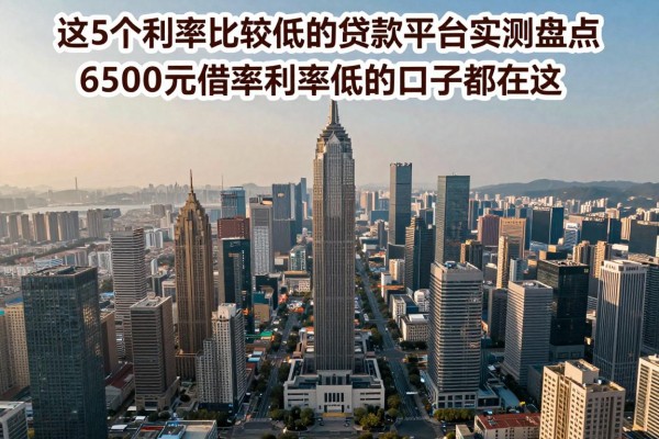 这5个利率比较低的贷款平台实测盘点,6500元借款利率低的口子都在这