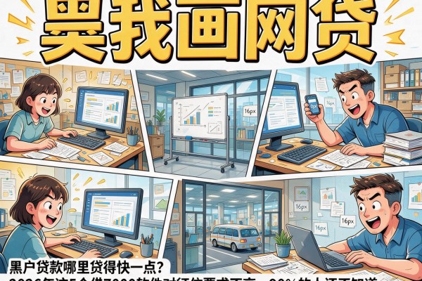 黑户贷款哪里贷得快一点？2026年这5个借7000软件对征信要求不高，90%的人还不知道