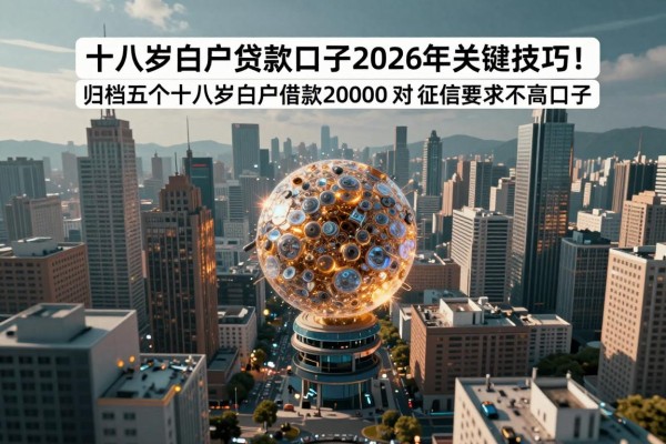 十八岁白户贷款口子2026年关键技巧!归档五个十八岁白户借款20000对征信要求不高口子
