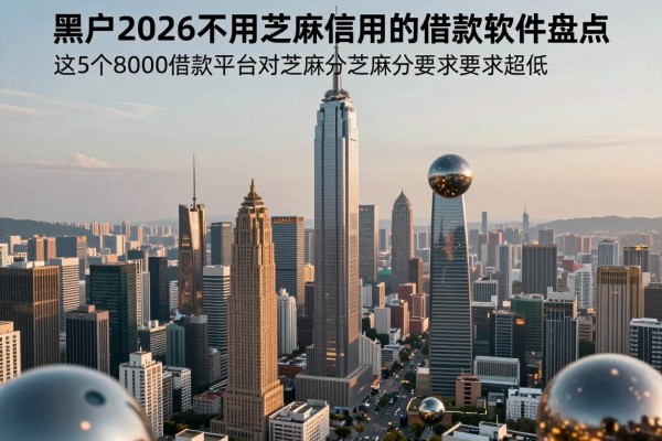 适合黑户2026不用芝麻信用的借款软件盘点，这5个8000借款平台对芝麻分要求超低
