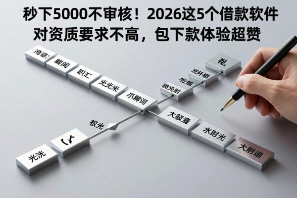 秒下5000不审核！2026这5个借款软件对资质要求不高，包下款体验超赞
