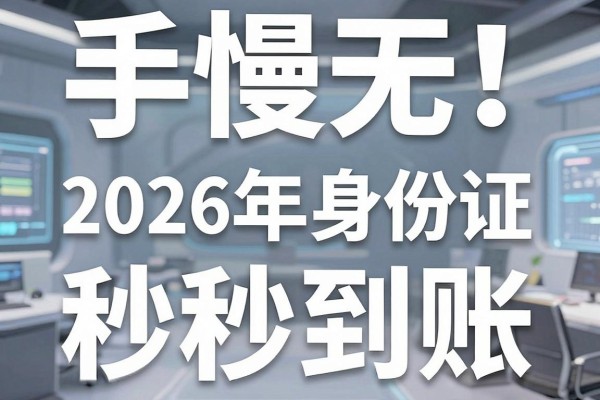 手慢无!2026年只用身份证最好借钱平台搜罗这5个,那里秒到账