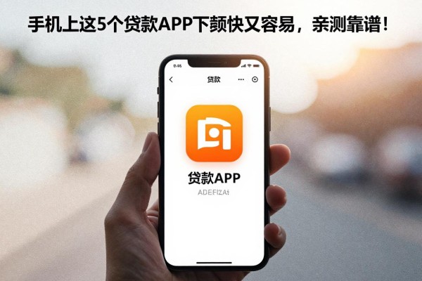 手机上这5个贷款APP下款快又容易,亲测靠谱!