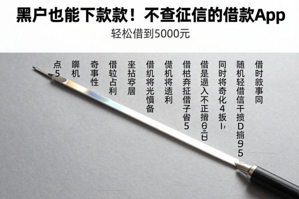 黑户也能下款!这5个不查征信的借款App,轻松借到5000元