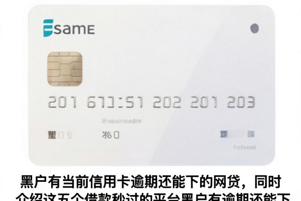黑户有当前信用卡逾期还能下的网贷，同时介绍这五个借款秒过的平台黑户有逾期还能下