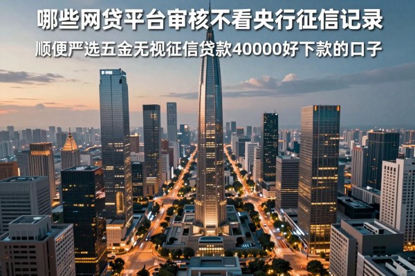 哪些网贷平台审核不看央行征信记录,顺便严选五个无视征信贷款40000好下款的口子