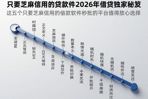 只要芝麻信用的贷款软件2026年借贷独家秘笈,这五个只要芝麻信用的借款软件秒批的平台值得放心选择