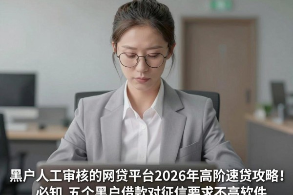 黑户人工审核的网贷平台2026年高阶速贷攻略！必知​五个黑户借款对征信要求不高软件