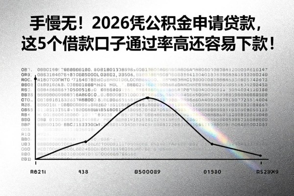手慢无!2026凭公积金申请贷款,这5个借款口子通过率高还容易下款!