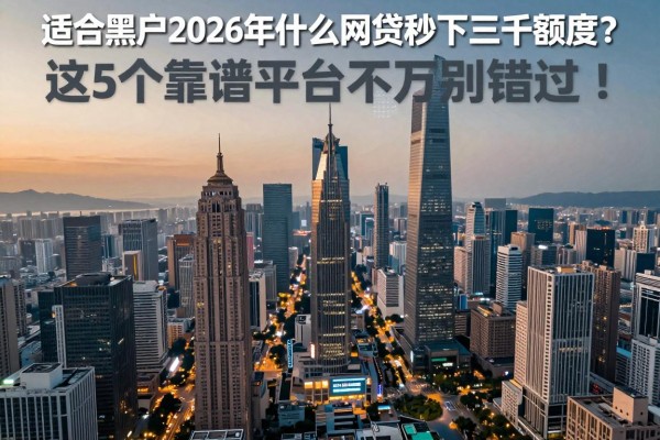 适合黑户2026年什么网贷秒下三千额度?这5个靠谱平台千万别错过!