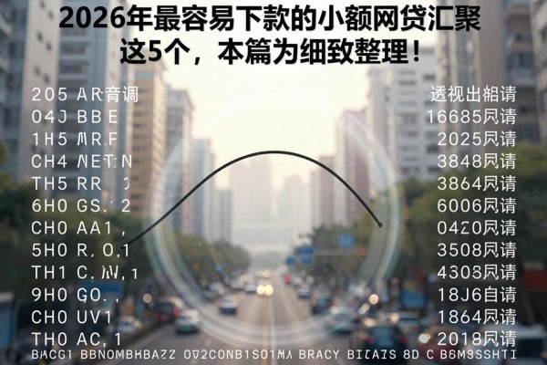 2026年最容易下款的小额网贷汇聚这5个,本篇为您细致整理!