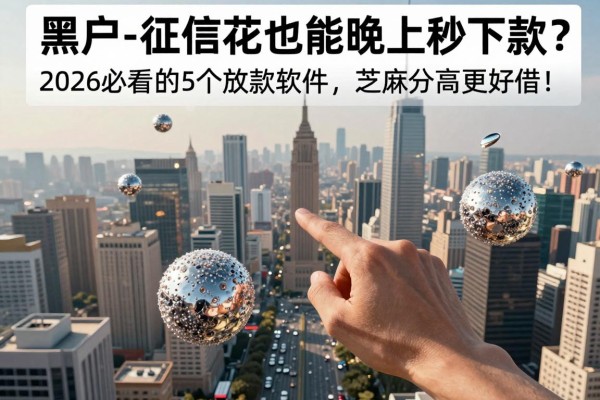 黑户、征信花、征信烂也能晚上秒下款？2026必看的5个放款软件，芝麻分高更好借！