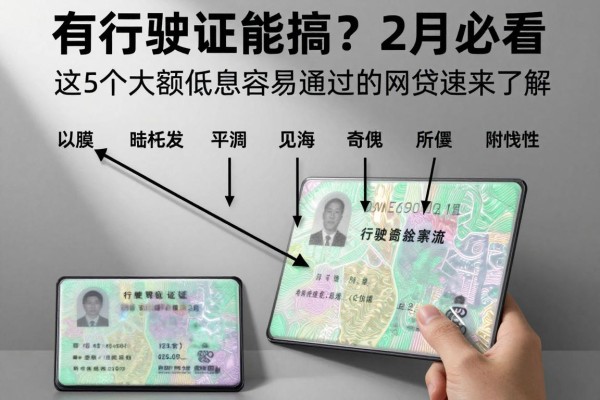 有行驶证就能搞?2月必看!这5个大额低息容易通过的网贷速来了解